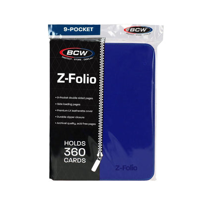 BCW:  Z-Folio 9-Pocket Album - Blue