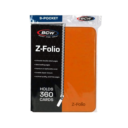 BCW:  Z-Folio 9-Pocket Album - Orange