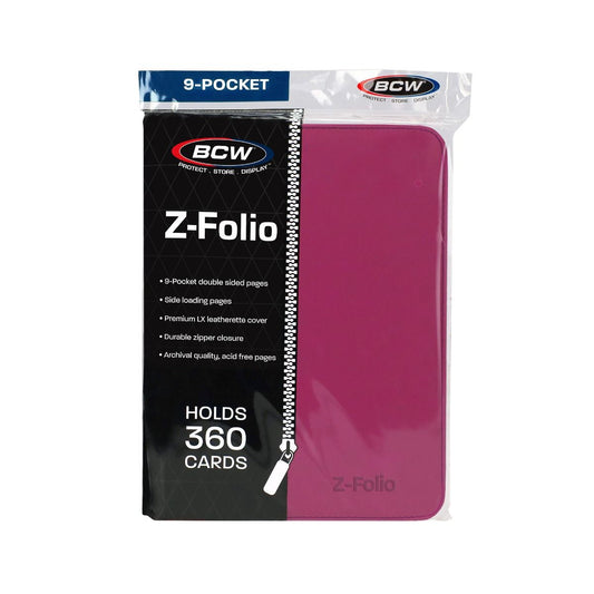 BCW:  Z-Folio 9-Pocket Album - Pink