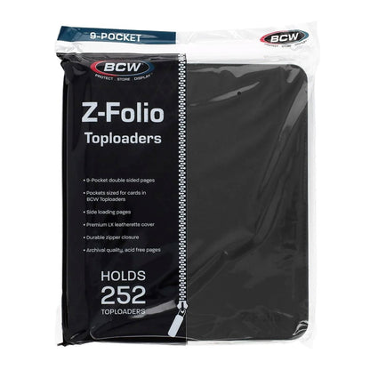BCW:  Z-Folio 9-Pocket Toploaders LX Album - Black