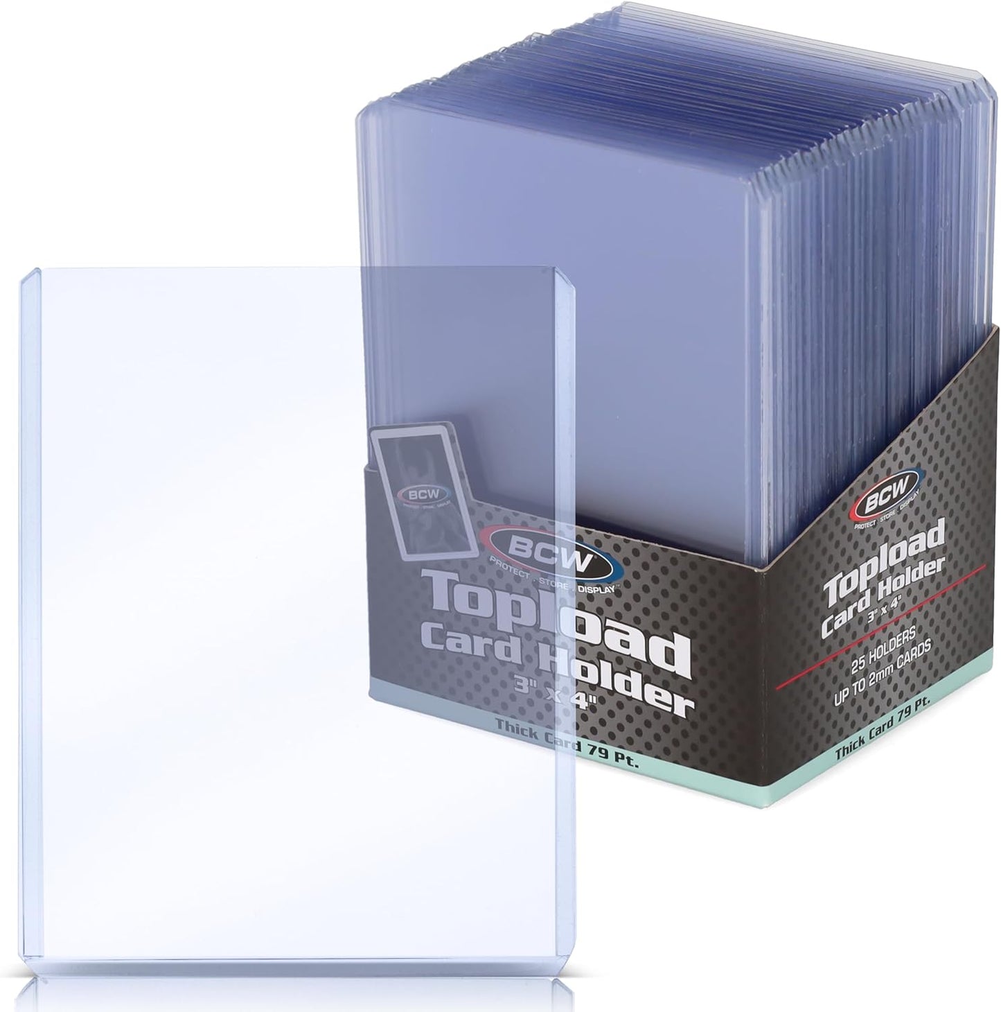 BCW:  Topload Card Holder 25 Pack - 3x4 79 Point