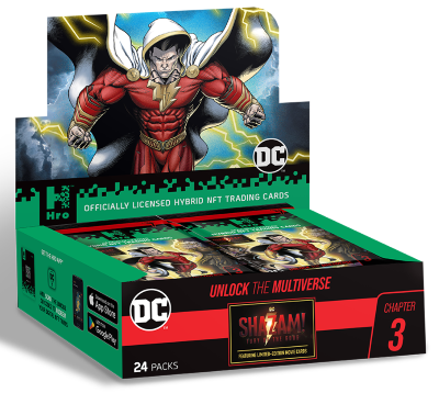 DC Unlock The Multiverse: Hro Hybird NFT Shazam Trading Card Box