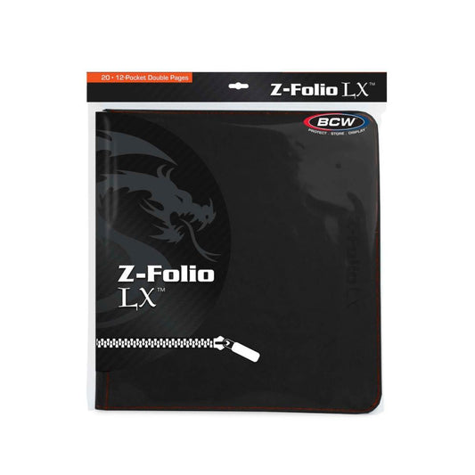 BCW:  Z-Folio 12-Pocket LX Album - Black