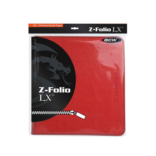 BCW:  Z-Folio 12-Pocket LX Album - Red