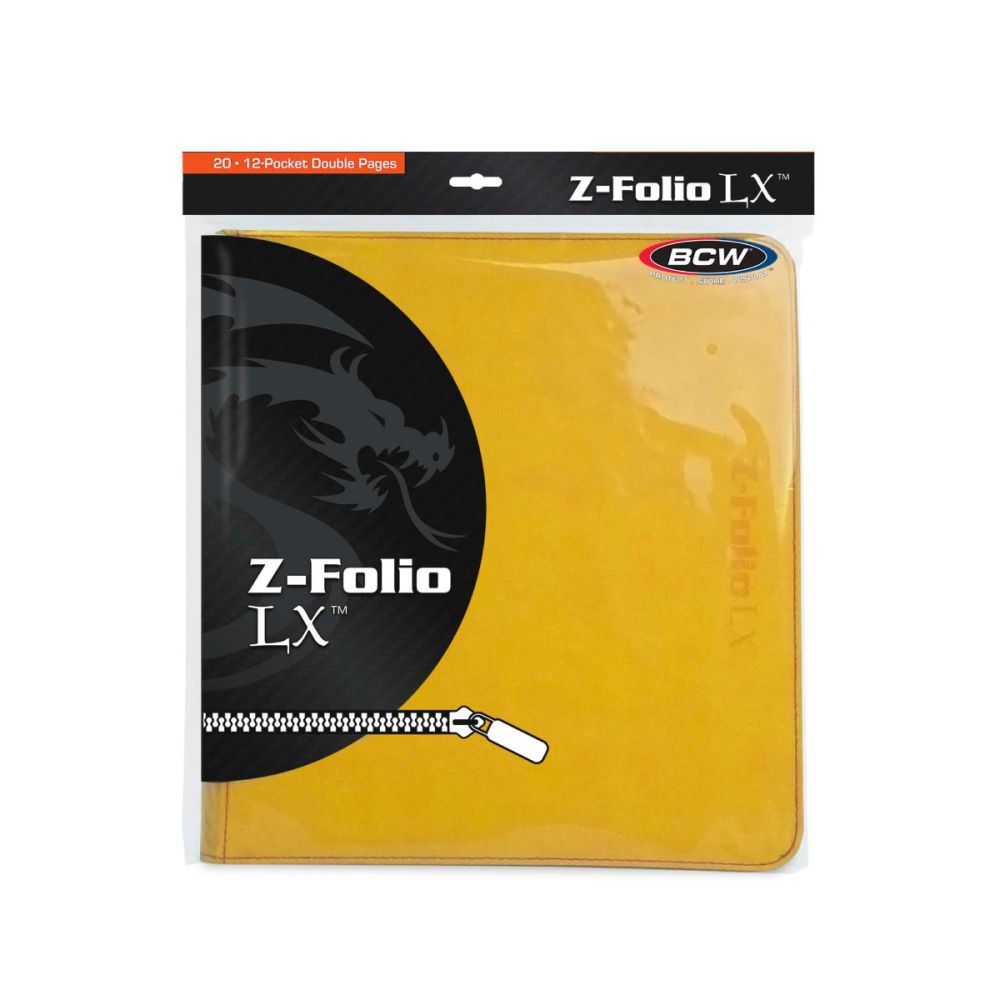 BCW:  Z-Folio 12-Pocket LX Album - Yellow