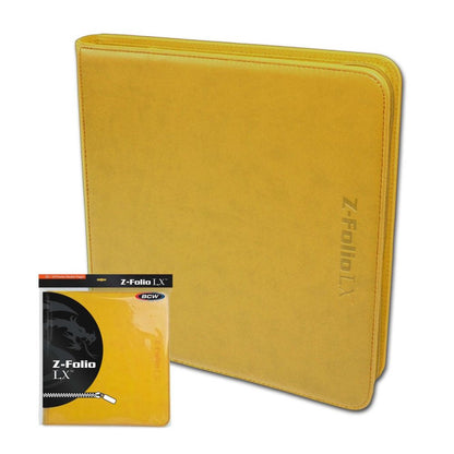 BCW:  Z-Folio 12-Pocket LX Album - Yellow