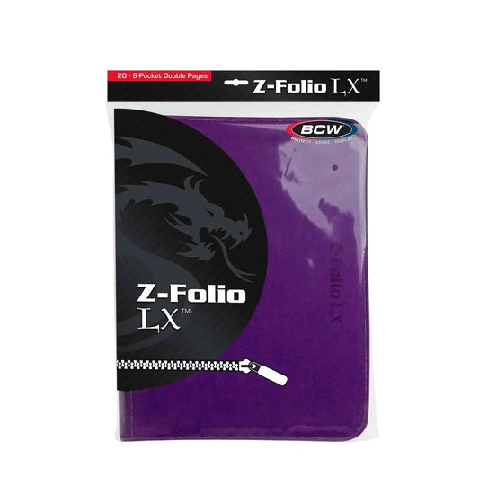 BCW:  Z-Folio 9-Pocket LX Album - Purple