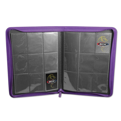 BCW:  Z-Folio 9-Pocket LX Album - Purple