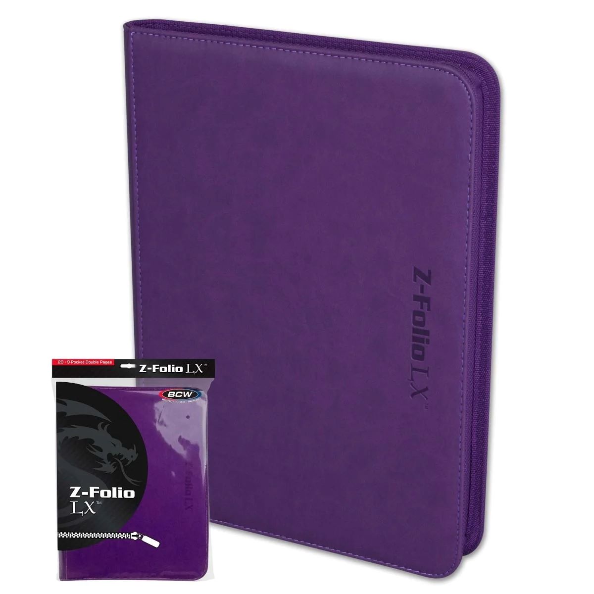 BCW:  Z-Folio 9-Pocket LX Album - Purple