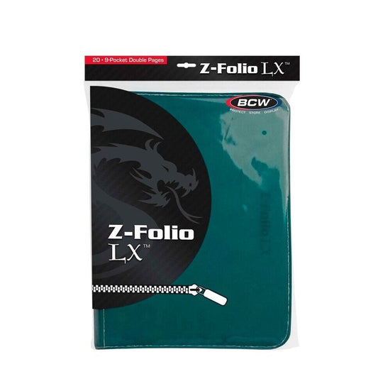 BCW:  Z-Folio 9-Pocket LX Album - Teal