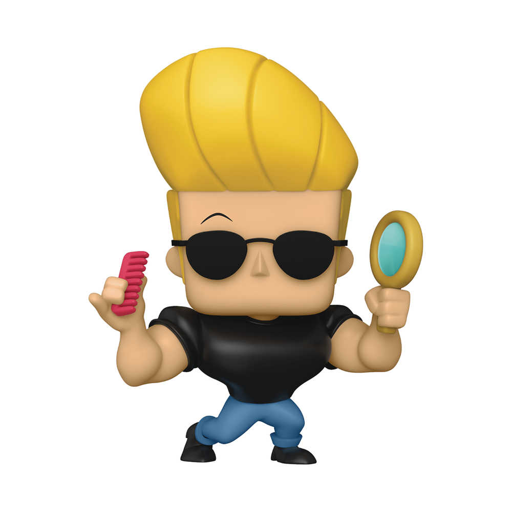 Pop Animation: Johnny Bravo - Johnny With Mirror & Com Vinyl Figure