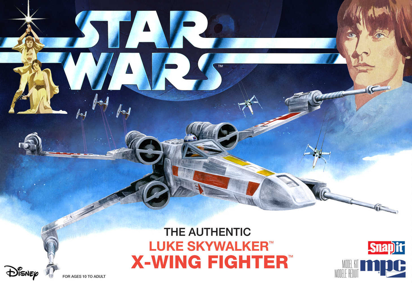 Mpc Star Wars Anh X-Wing Fighter 1/64 Snap Model Kit