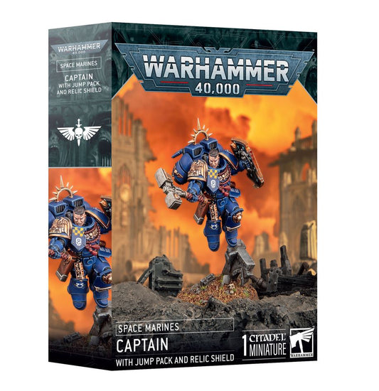 Warhammer 40,000: Space Marines - Captain With Jump Pack And Relic Shield