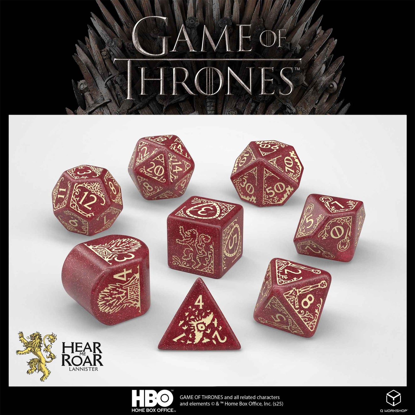 Game Of Thrones: Lannister Dice Set