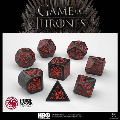 Game Of Thrones: Targaryen Dice Set