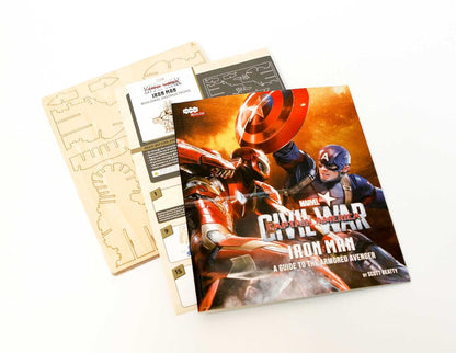 Iron Man Deluxe Book And 3D Wood Model