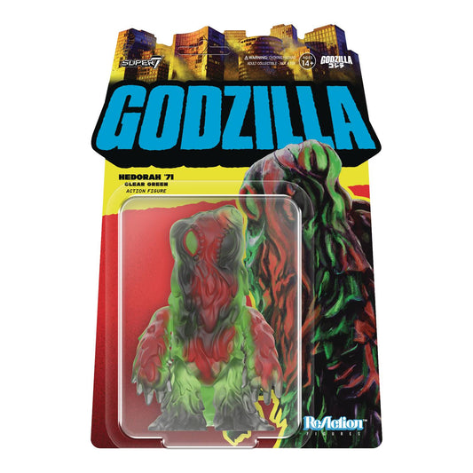 Godzilla Toho Reaction Hedorah Clear Green 3-3/4in Action Figure