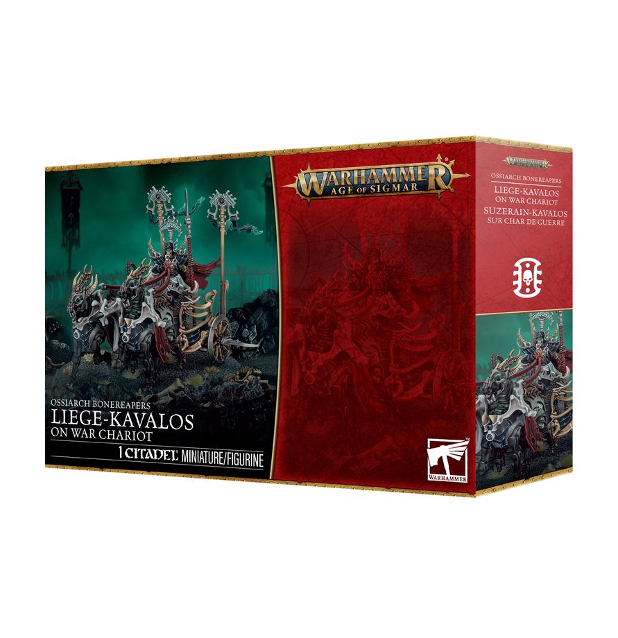 Warhammer Age Of Sigmar: Ossiarch Bonekeepers - Liege-Kavalos On War Chariot