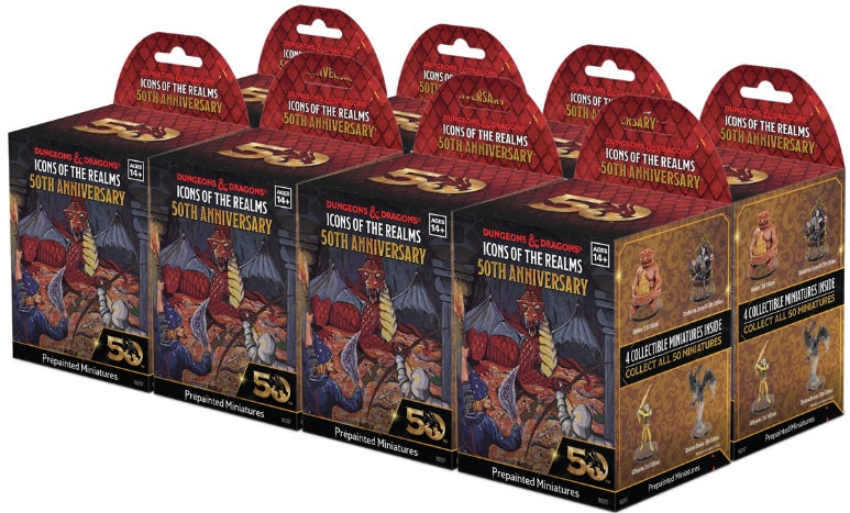 Dungeons & Dragons Icons Of The Realms: Set 31 - 50th Anniversary 8 Count Booster Brick
