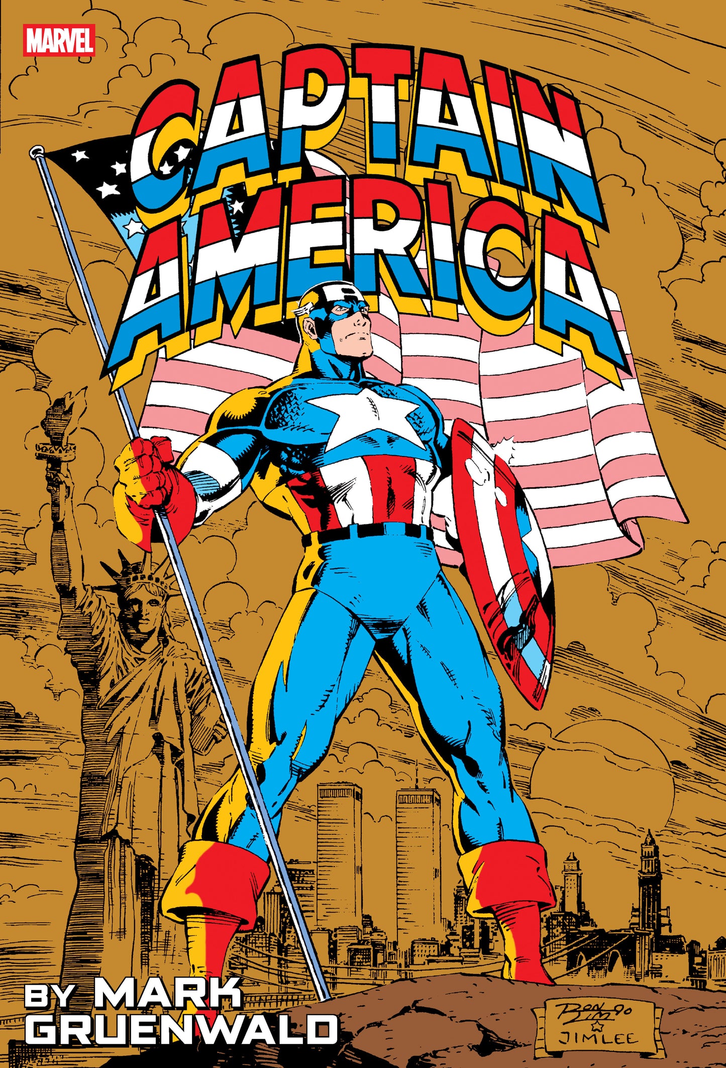 Captain America By Mark Gruenwald Omnibus Volume. 2 Ron Lim Anniversary Cover