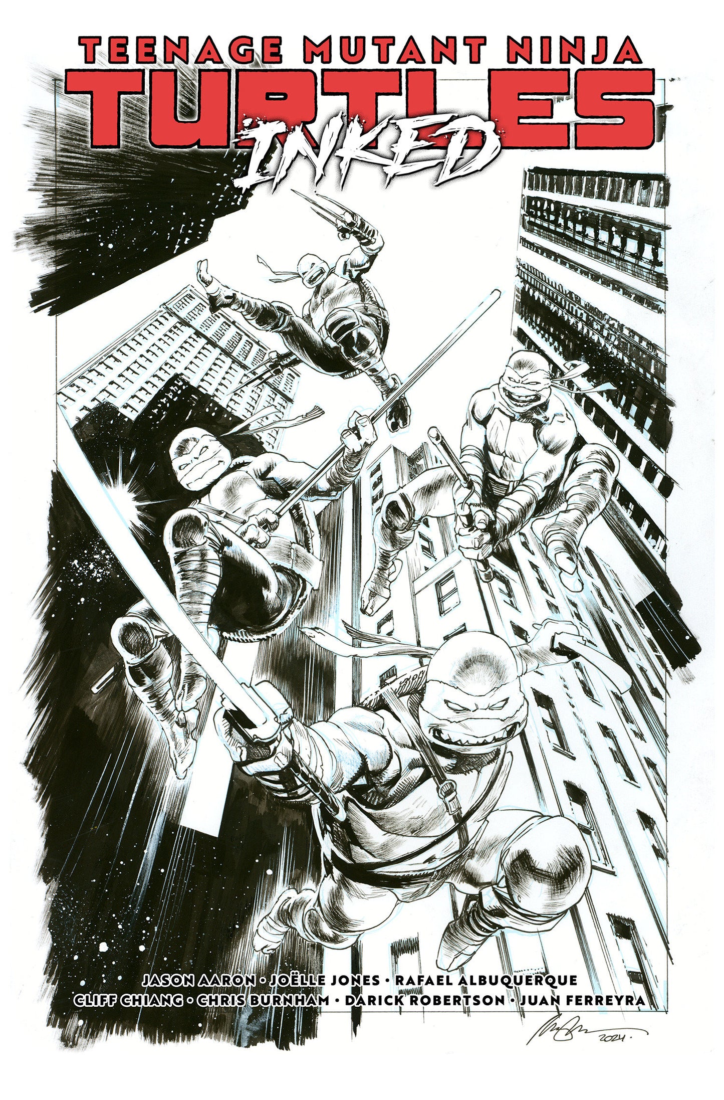 Teenage Mutant Ninja Turtles, Volume. 1: Return To New York—Inked Deluxe Edition