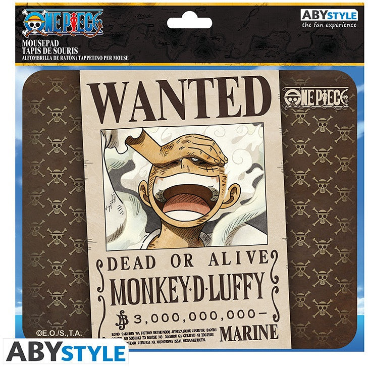 One Piece: Flexible Mousepad - Wanted Luffy