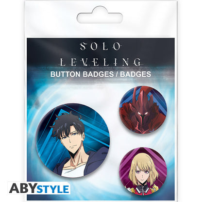 Solo Levling: Badge Pack - Igris, Jinwoo & Cha Hae In