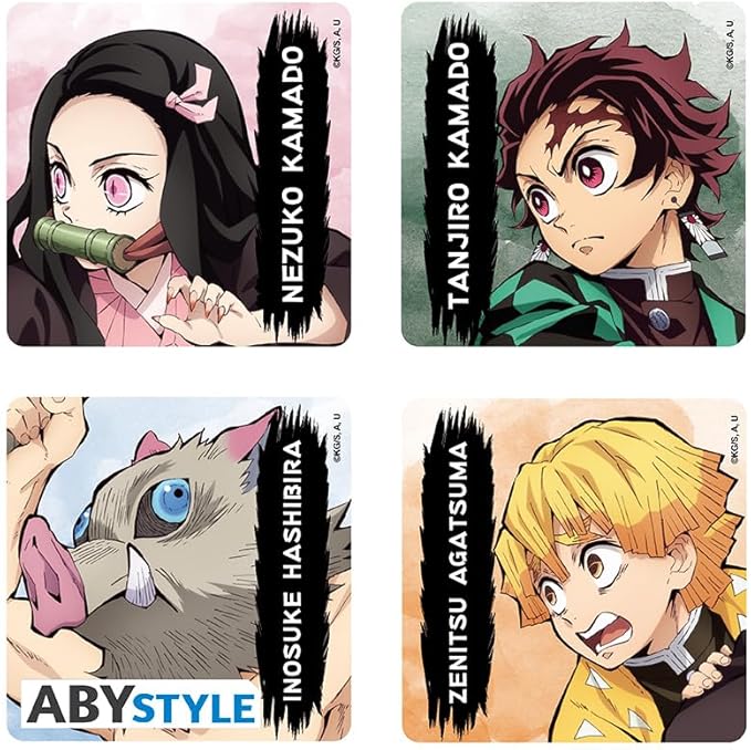 Demon Slayer: Slayers 4 Piece Coaster Set