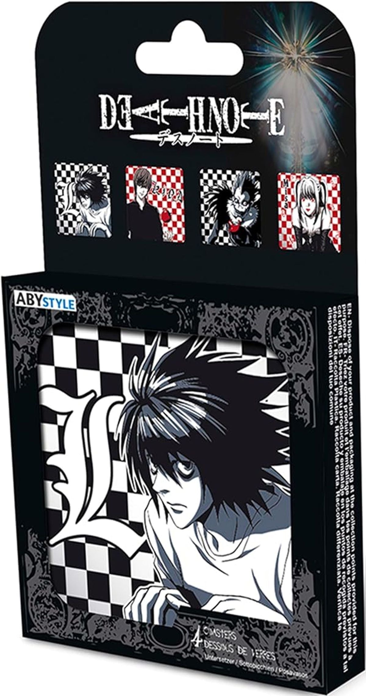 Death Note: 4 Piece Coaster Set - Characters