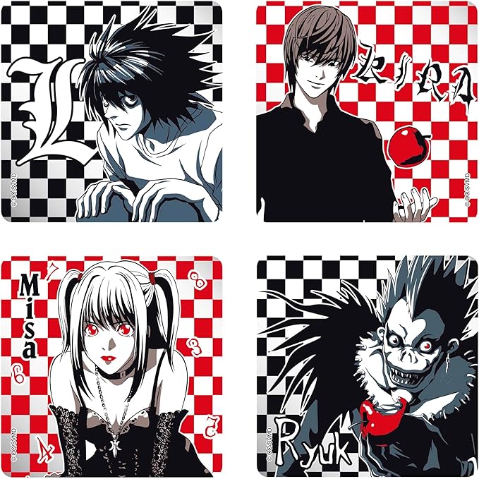 Death Note: 4 Piece Coaster Set - Characters