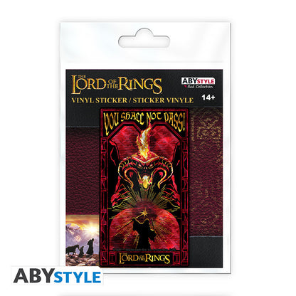 Lord Of The Rings: Vinyl Sticker - You Shall Not Pass