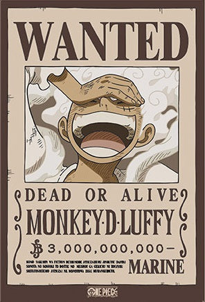 One Piece: Magnet 5.5 x 8cm - Wanted Luffy