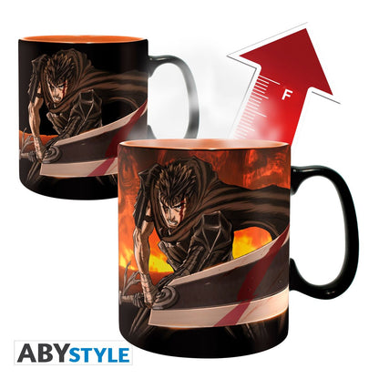 Berserk: Heat Change Mug 16oz - Guts & Traveling Party