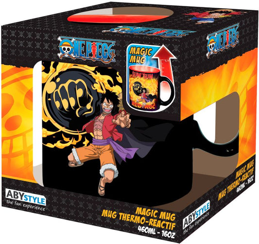 One Piece: Heat Change 460ml Mug - Luffy Vs Kaidou
