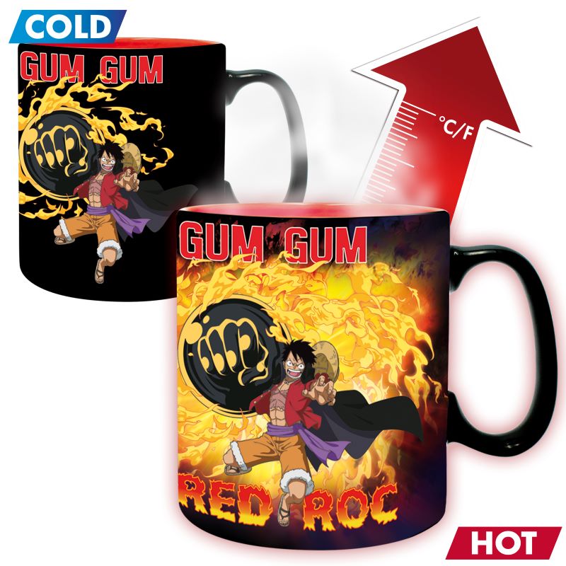One Piece: Heat Change 460ml Mug - Luffy Vs Kaidou