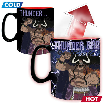 One Piece: Heat Change 460ml Mug - Luffy Vs Kaidou