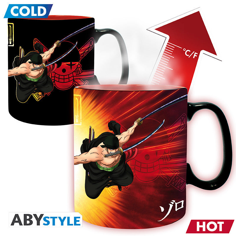 One Piece: Heat Change 460ml Mug - Zoro & Sanji
