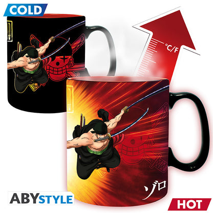 One Piece: Heat Change 460ml Mug - Zoro & Sanji