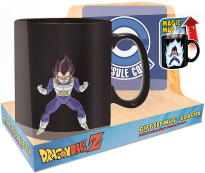 Dragon Ball Z: Vegeta Magic Mug & Coaster - Gift Set