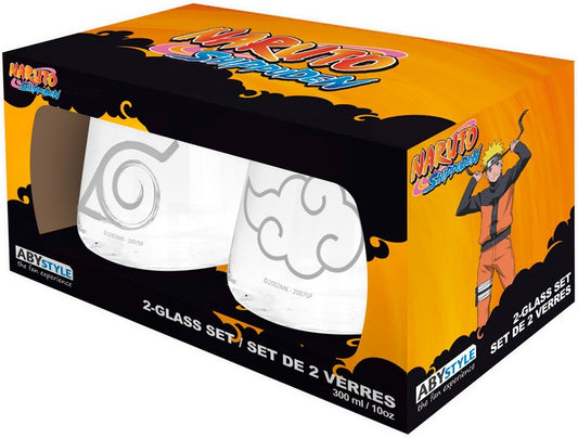 Naruto Shippuden: Glass Set - Konoha & Akatsuki