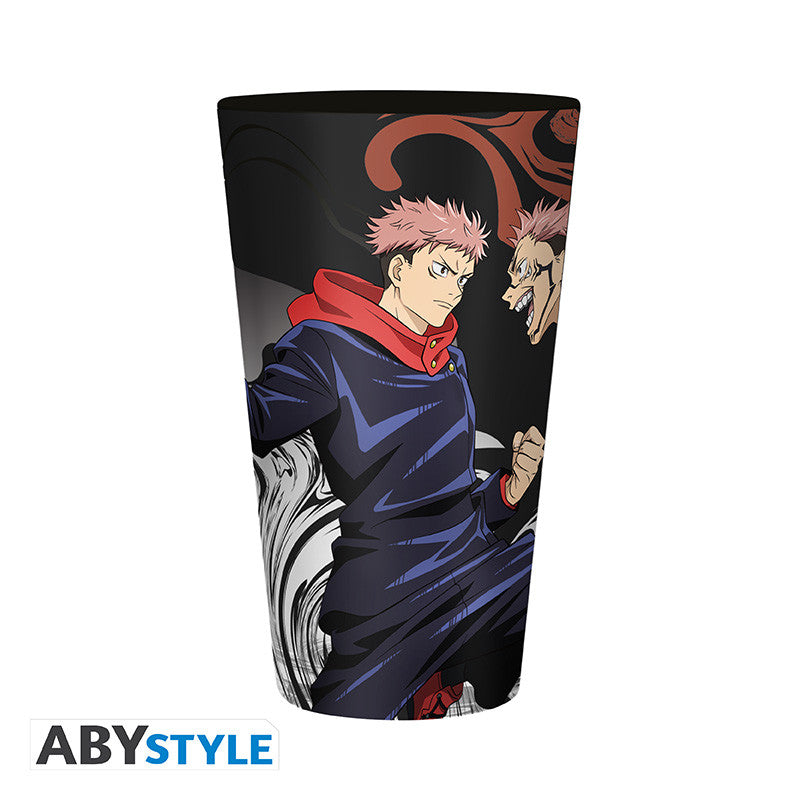 Jujutsu Kaisen: 400ml Large Glass - Itadori Vs Sukuna