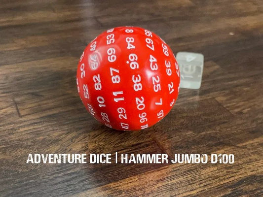 Adventure Dice: D100 Hammer Jumbo Acrylic