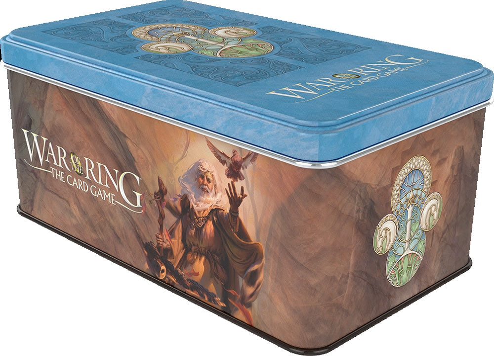 War Of The Ring: The Card Game - Free Peoples Card Box And Sleeves Radagast Version