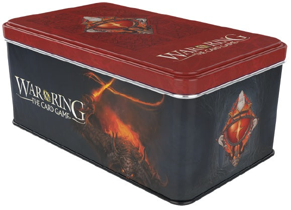 War Of The Ring: The Card Game - Shadow Card Box And Sleeves (Balrog Tin)