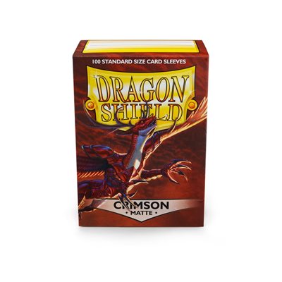 Dragon Shield: Matte Sleeves 100 Count - Crimson