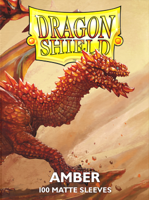 Dragon Shield: Matte Sleeves 100 Count - Amber