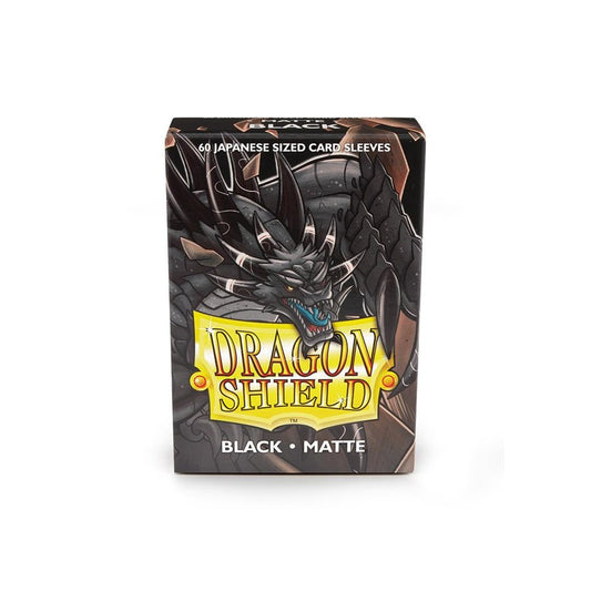 Dragon Shield: Japanese Matte Sleeves 60 Count - Black