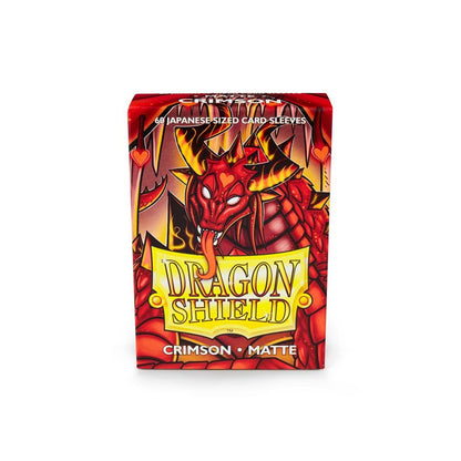 Dragon Shield: Japanese Matte Sleeves 60 Count - Crimson