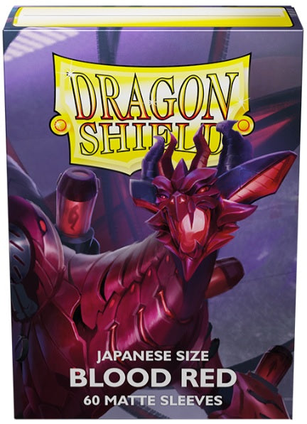 Dragon Shield: Japanese Matte Dual Sleeves 60 Count - Blood Red