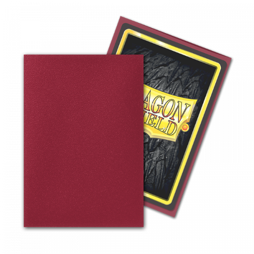 Dragon Shield: Japanese Matte Dual Sleeves 60 Count - Blood Red